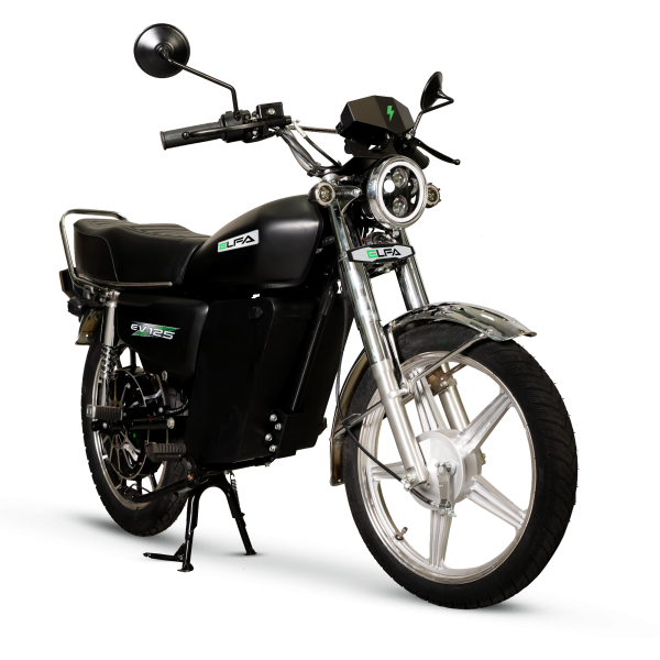 ELFA EV125 black electric bike 115km range