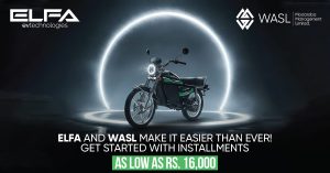 ELFA Electric and Wasl Mobility Modaraba partnership launch to promote affordable electric motorcycles in Pakistan