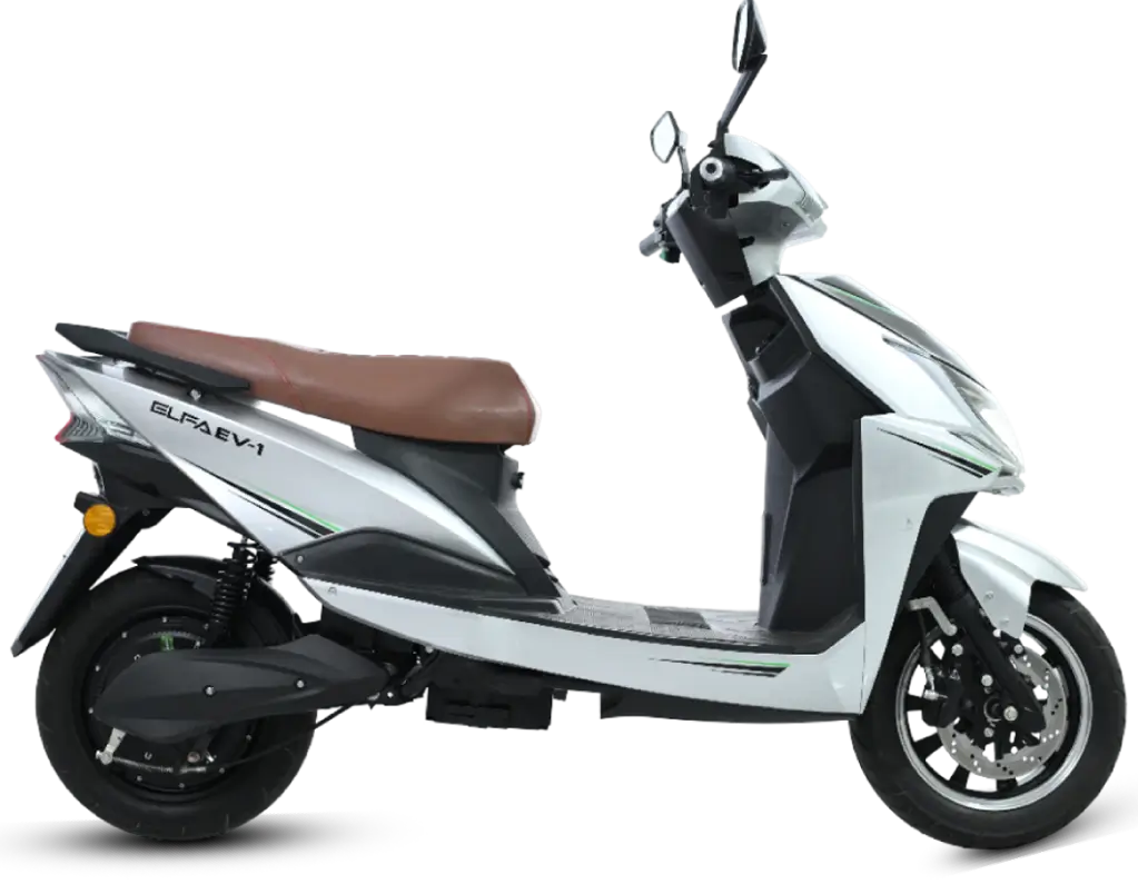 made in Pakistan scooty. An ELFA electric motorcycle at the center, surrounded by icons and data visualizations representing Pakistani road conditions, driving patterns, and rider demographics.