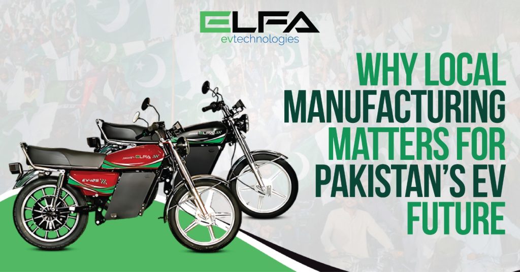 Local EV manufacturing in Pakistan showcasing electric bikes and green transport innovation